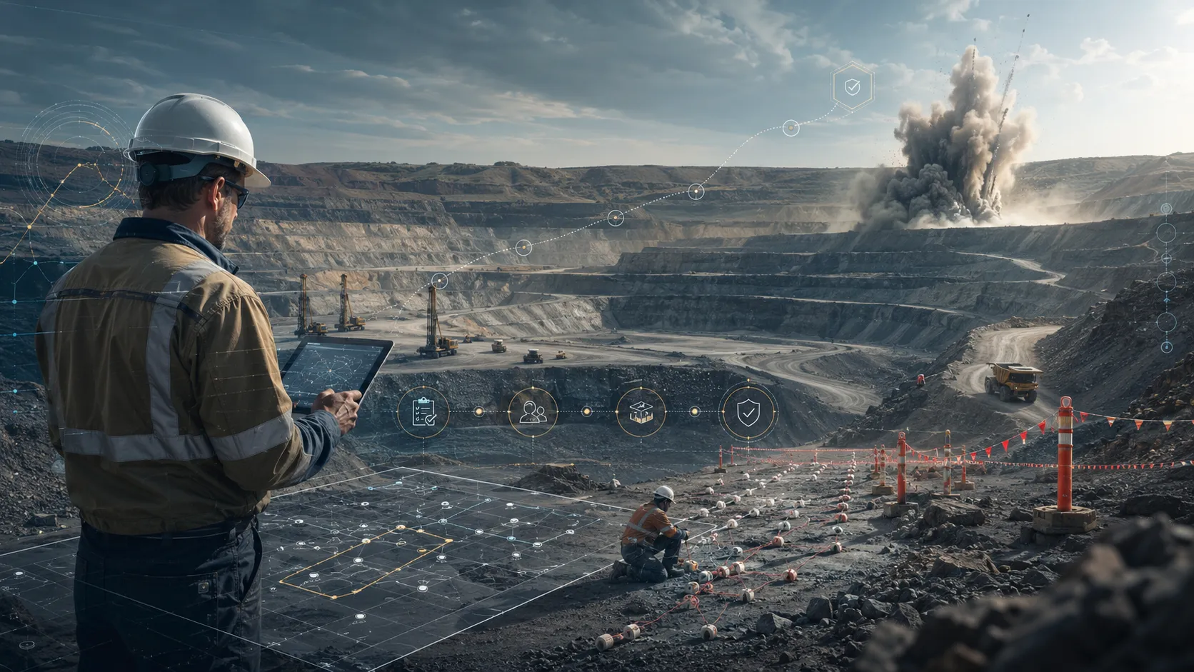 Blast Planning & Explosives Management interface