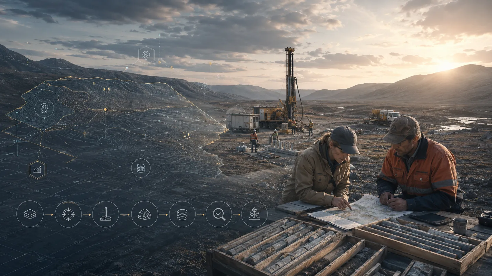 Mineral Exploration Management interface